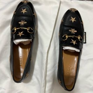 Gucci embroidered loafers